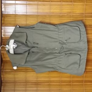 Women's size medium Christopher Banks olive green vest